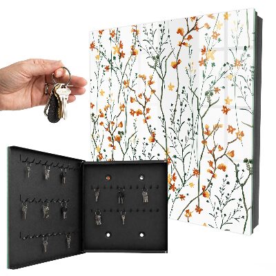 Key box Floral pattern