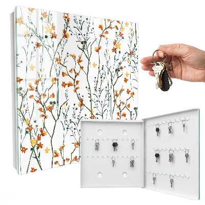 Key box Floral pattern