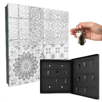 Key cabinet for wall Geometric patterns