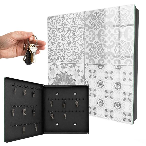 Key cabinet for wall Geometric patterns