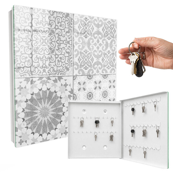 Key cabinet for wall Geometric patterns