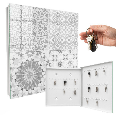 Key cabinet for wall Geometric patterns