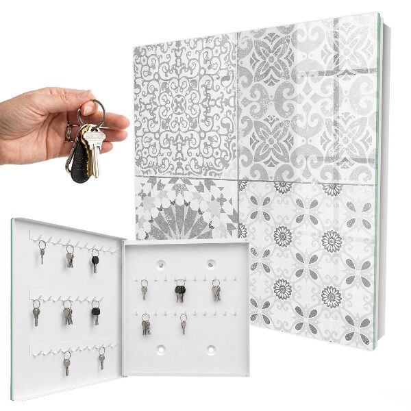 Key cabinet for wall Geometric patterns