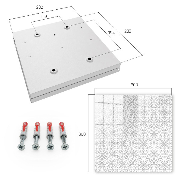Key box Geometric pattern