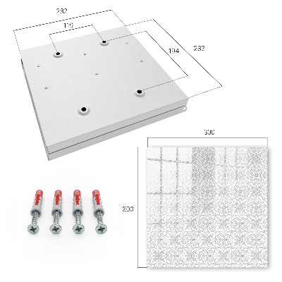 Key box Geometric pattern
