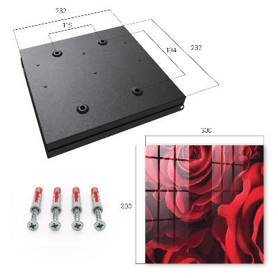 Key storage box Red roses