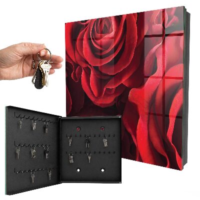 Key storage box Red roses