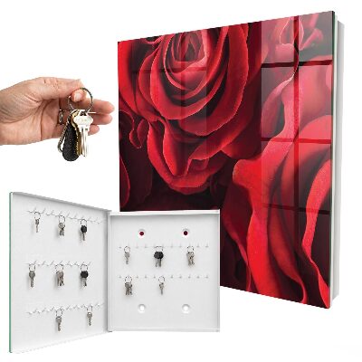 Key storage box Red roses