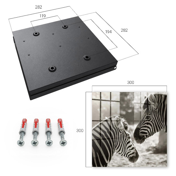 Key storage box Zebras together