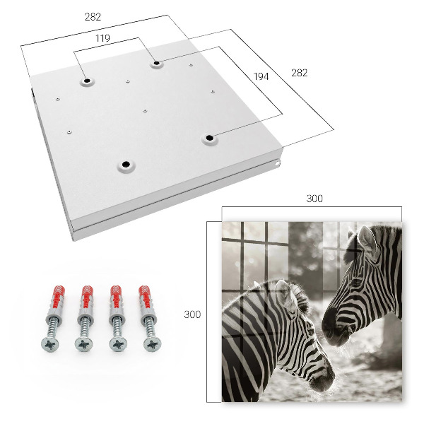 Key storage box Zebras together