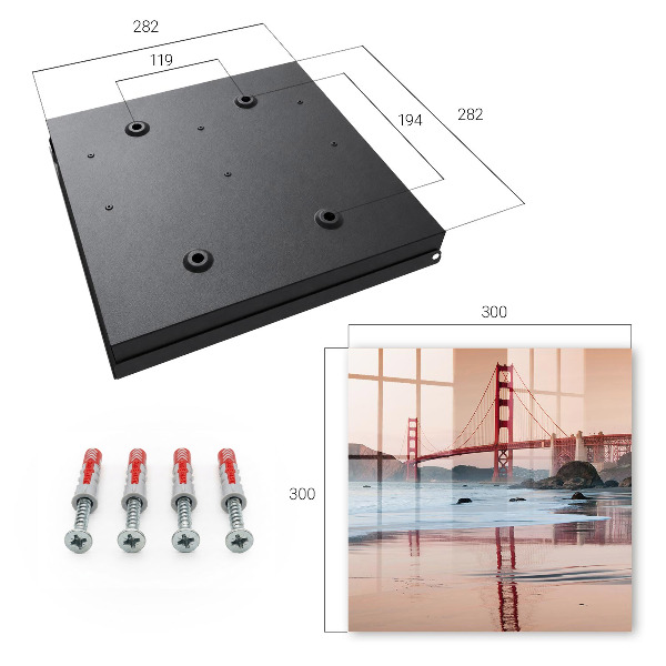 Key cabinet for wall Sunset
