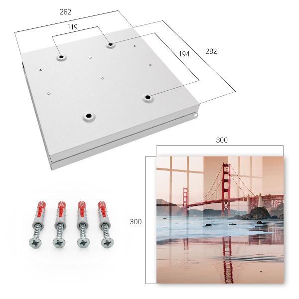 Key cabinet for wall Sunset