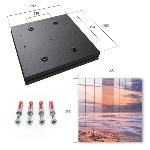Key cabinet for wall Sunset