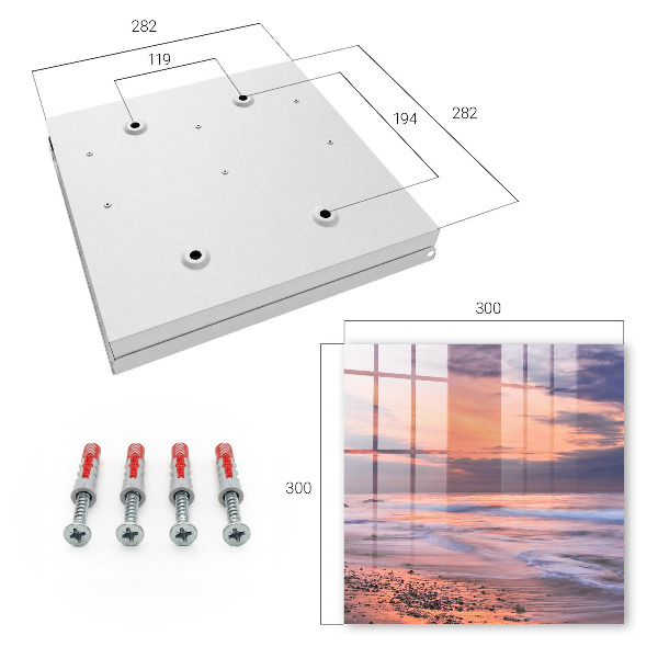 Key cabinet for wall Sunset