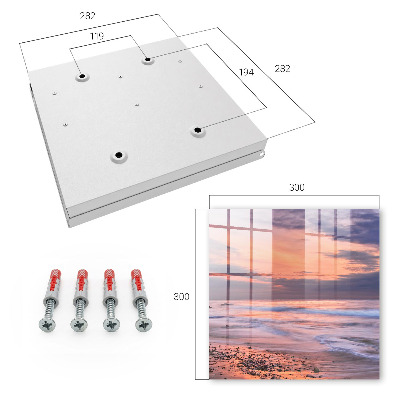 Key cabinet for wall Sunset