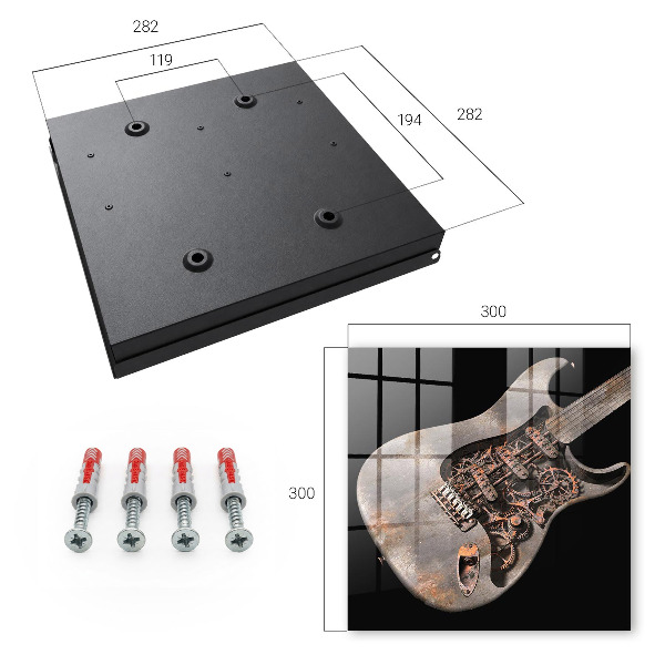 Key cabinet for wall Mechanical guitar