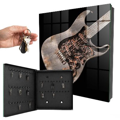 Key cabinet for wall Mechanical guitar