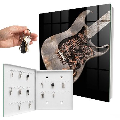 Key cabinet for wall Mechanical guitar
