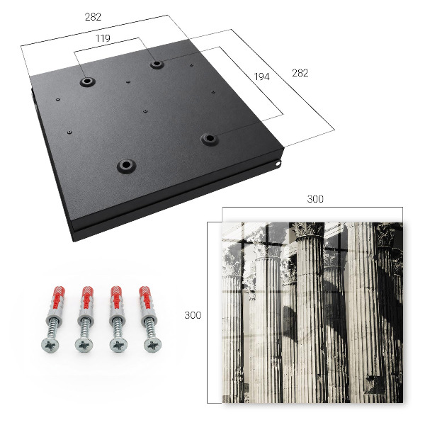 Key storage box Ancient columns
