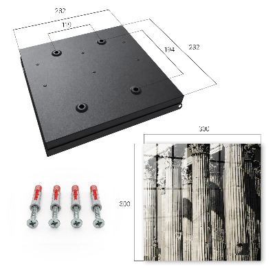 Key storage box Ancient columns