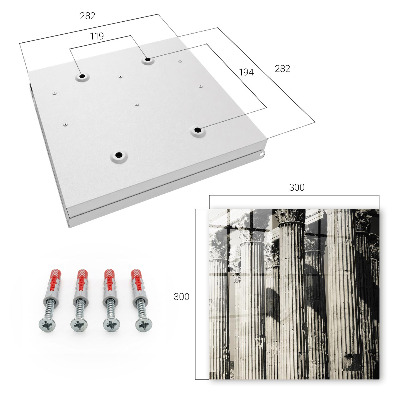 Key storage box Ancient columns