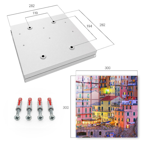 Key cabinet for wall Colors of the city