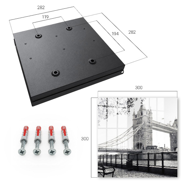 Key storage box Gothic bridge