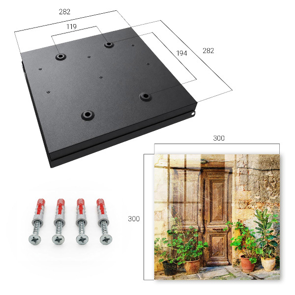 Key storage box Rustic doors