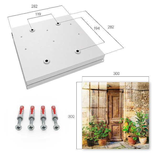 Key storage box Rustic doors