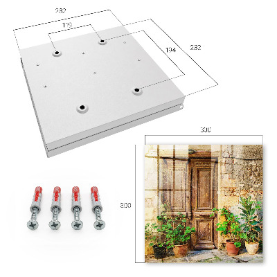 Key storage box Rustic doors