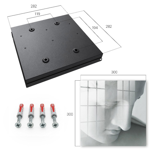 Key cabinet for wall Classic room