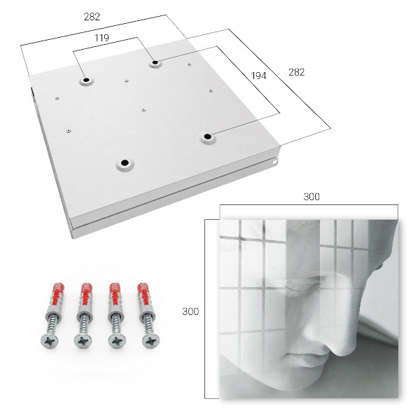 Key cabinet for wall Classic room