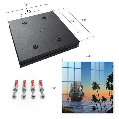 Key storage box Sea sailboat