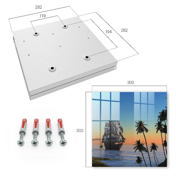 Key storage box Sea sailboat