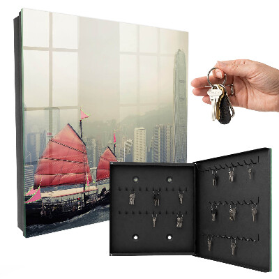 Key cabinet for wall Nostalgia of the city