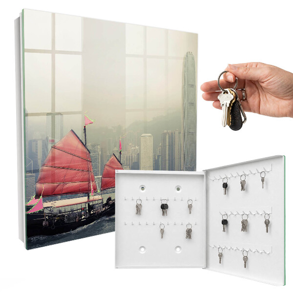 Key cabinet for wall Nostalgia of the city
