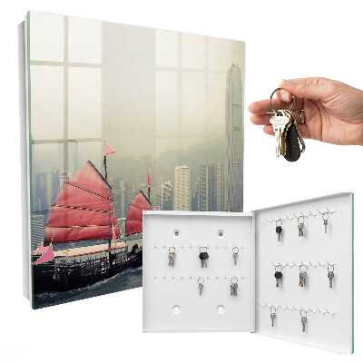 Key cabinet for wall Nostalgia of the city