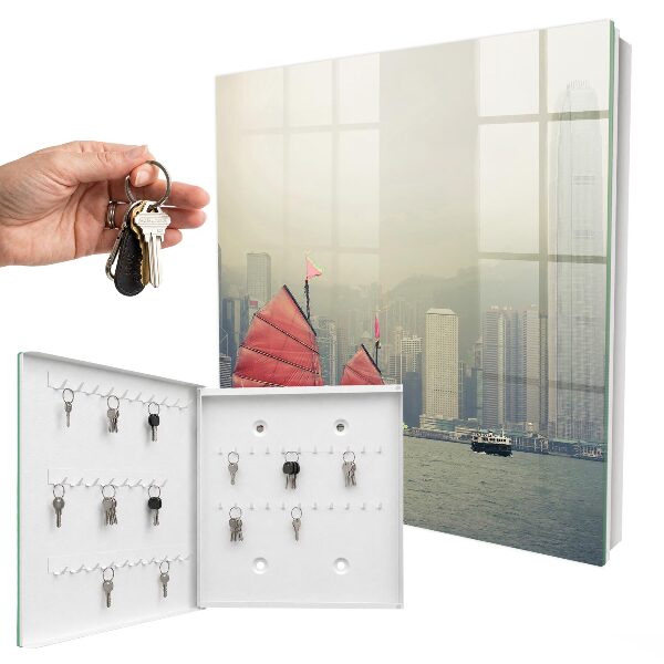 Key cabinet for wall Nostalgia of the city
