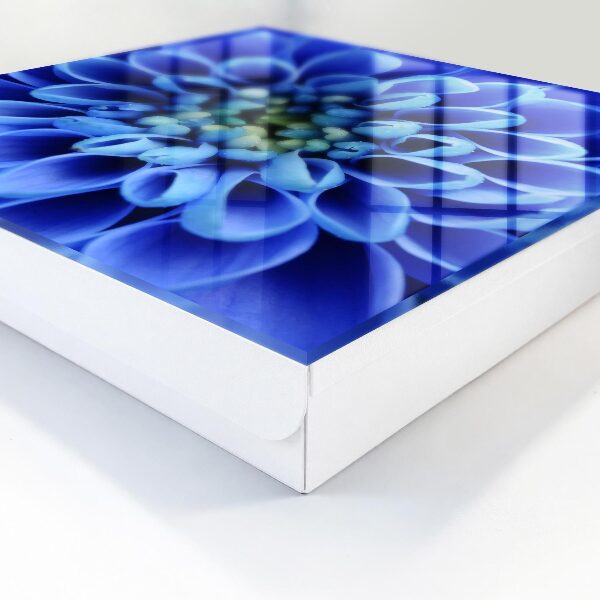 Key storage box Blue flower