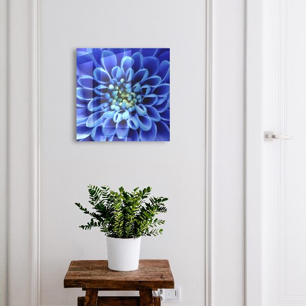 Key storage box Blue flower