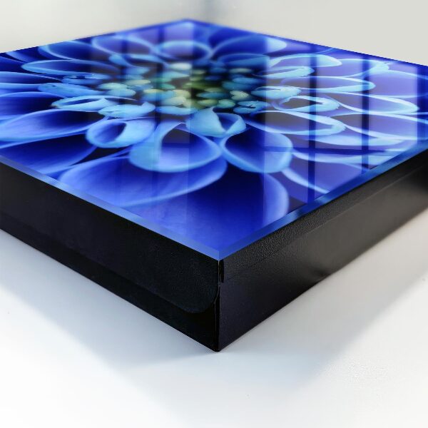 Key storage box Blue flower