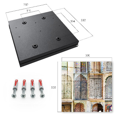 Key cabinet for wall Colorful windows