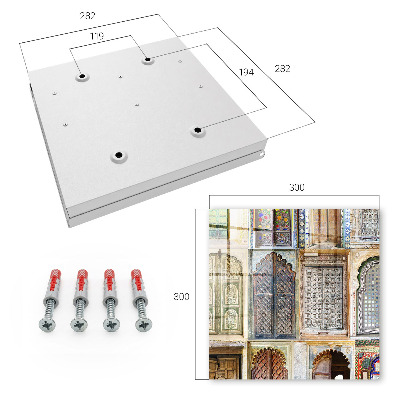 Key cabinet for wall Colorful windows