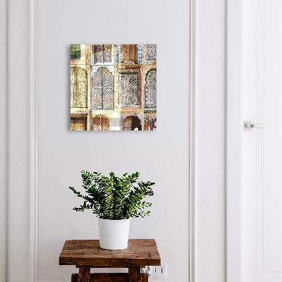 Key cabinet for wall Colorful windows