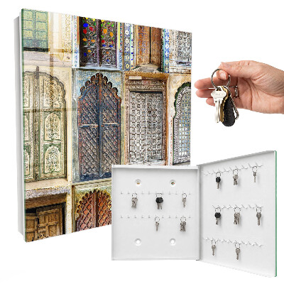 Key cabinet for wall Colorful windows