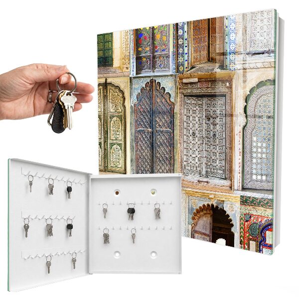 Key cabinet for wall Colorful windows