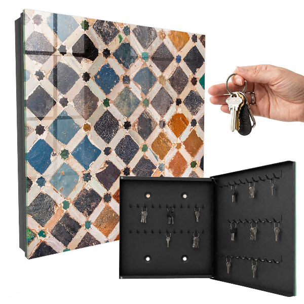 Key storage box Mosaic of colors