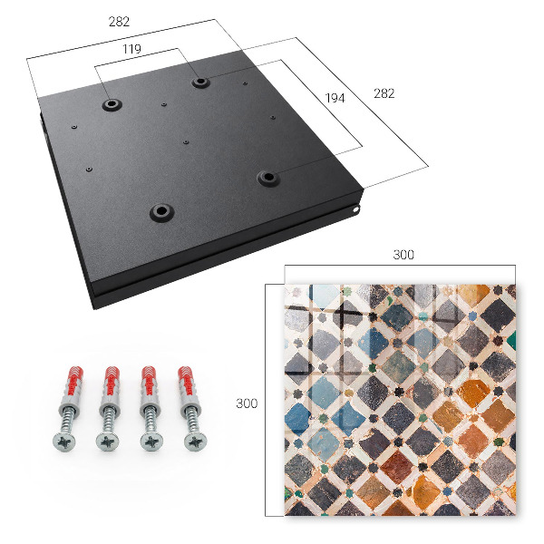 Key storage box Mosaic of colors
