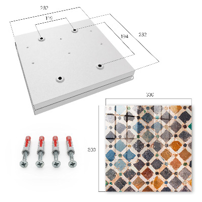 Key storage box Mosaic of colors