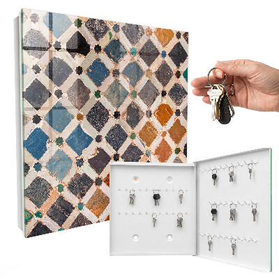 Key storage box Mosaic of colors